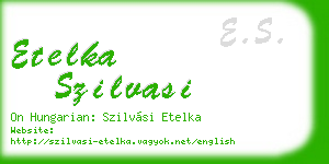 etelka szilvasi business card